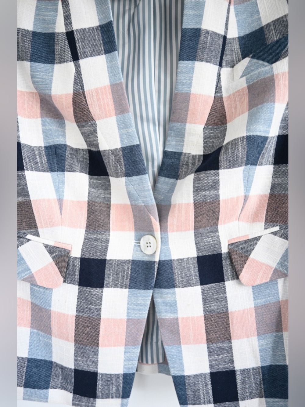 Veronica Beard Schoolboy Dickey Plaid Blazer, Size 4, Great Condition - Picture 5 of 10
